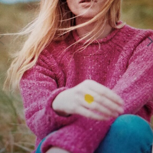 Aran Woollen Mills Sweaters - Aran Woollen Mills Brackloon Tweed Roll-Neck Ladies Sweater -L- Irish Wool Warm